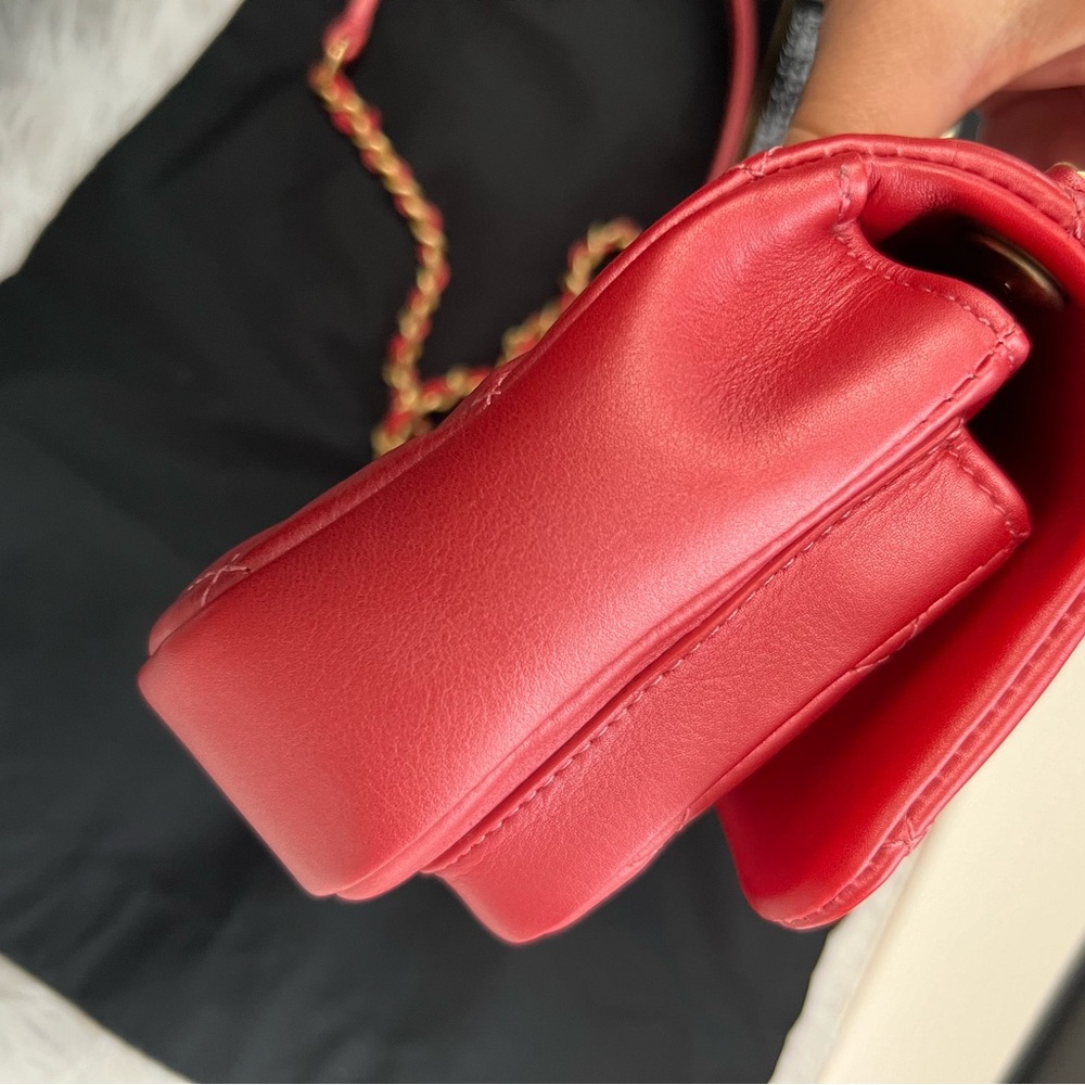 Chanel Quilted Mini Shoulder Bag Red - Picture 10 of 16